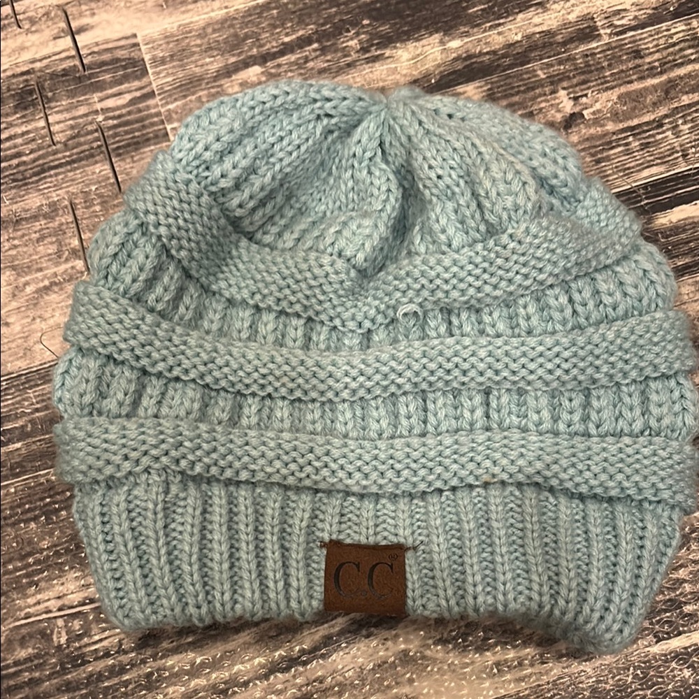 CC Boutique Green Slouchy Knit Hat